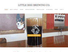 Tablet Screenshot of littledogbrewing.com